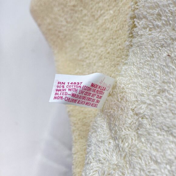 Vintage Saturday Knight Blue & Cream Floral Crochet-Trim Towel Sets of 2 New - Picture 8 of 10